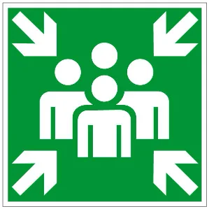 plan évacuation incendie point de rassemblement