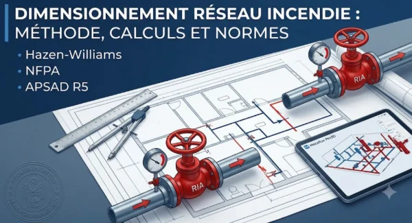 dimensionnement réseau incendie