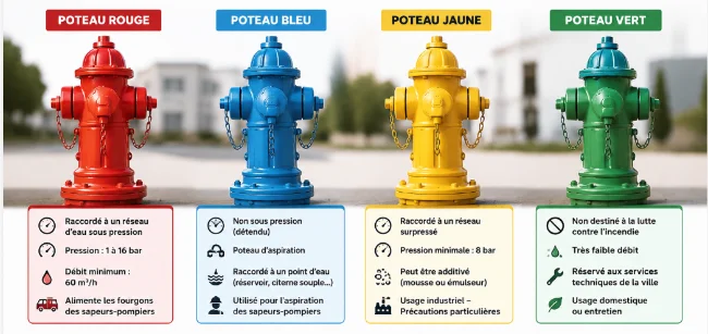 Couleurs du Poteau d'Incendie