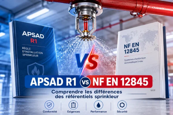 APSAD R1 vs NF EN 12845